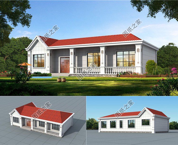 一層4間自建別墅設計圖