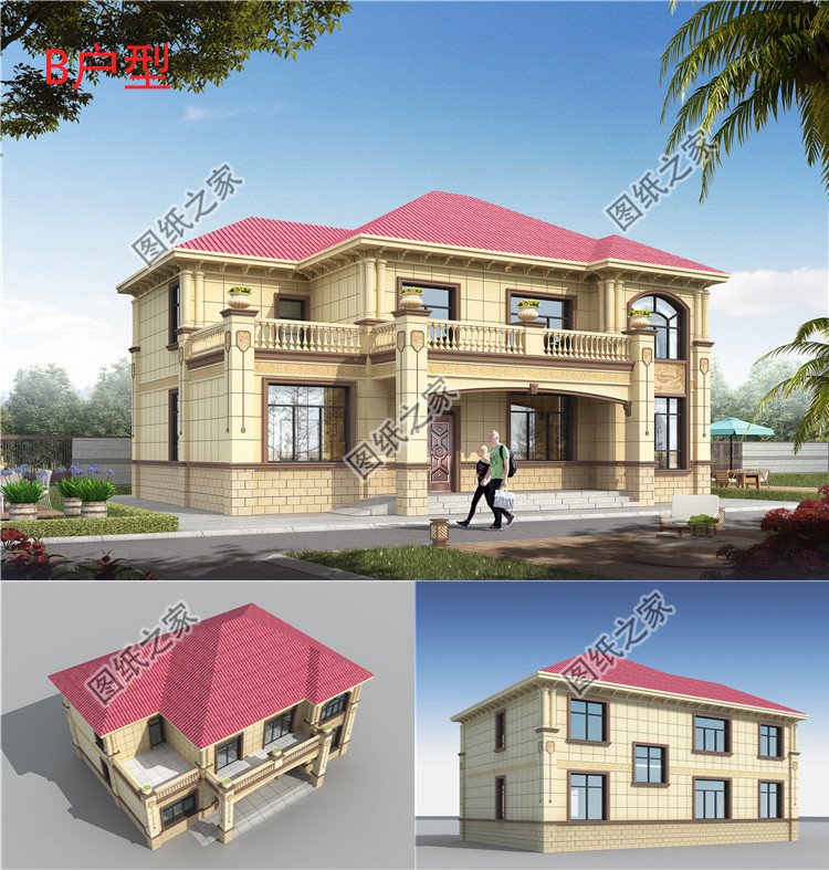 二層四間歐式別墅設(shè)計(jì)圖