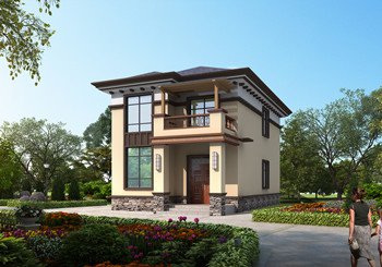 占地90平新中式經濟二層小別墅自建房設計圖，僅15萬