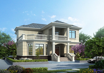 開間13米左右新農(nóng)村2層自建房別墅戶型設(shè)計(jì)圖,簡(jiǎn)潔實(shí)用