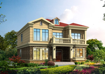 170平二層簡歐別墅設計方案圖，外觀圖片造型漂亮