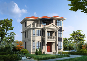 造價33萬左右超漂亮的三層別墅圖紙設計圖,旋轉樓梯戶型設計