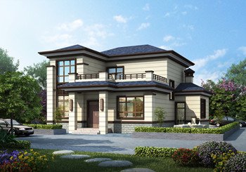 農村兩層新中式自建房屋設計圖，受歡迎的帶小配房戶型