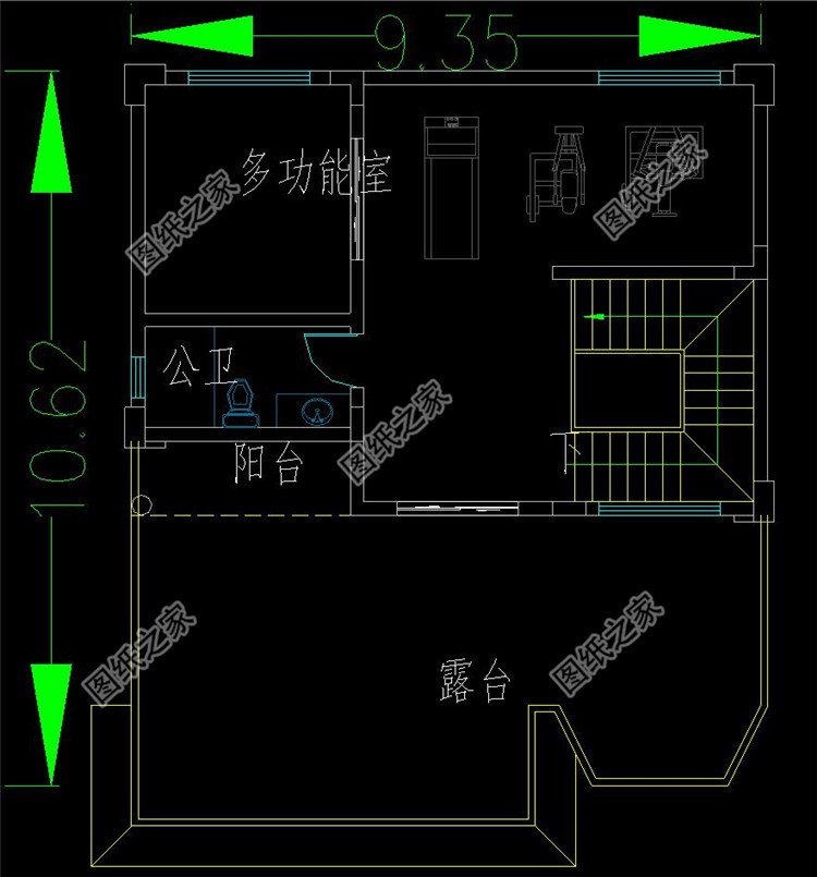 四層歐式別墅設(shè)計(jì)四層戶型圖