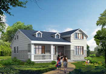 帶閣樓的一層半平房設計圖，比樓房還舒適，12米×13米