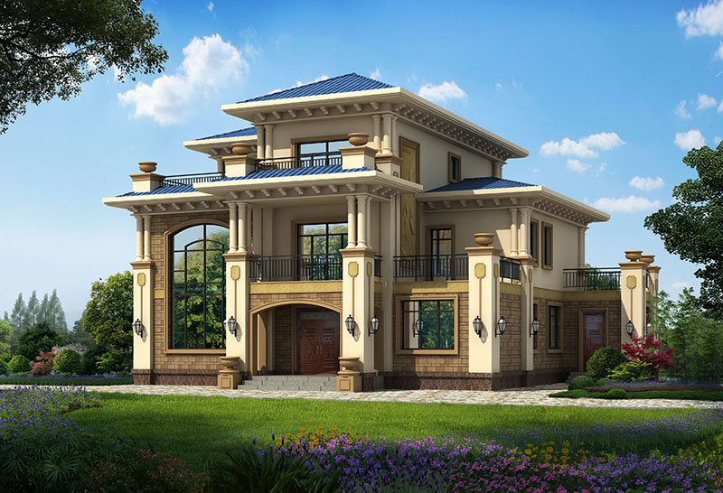 三層豪華型別墅設計圖S5116版權登記證書及說明