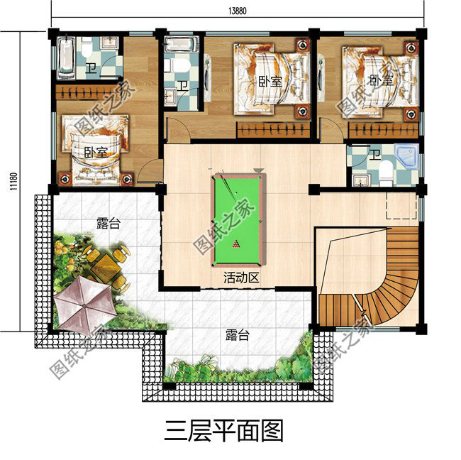 最新農村三層樓照片，都帶全套設計圖，實用又劃算