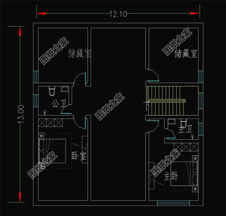 五套鄉下建房一層戶型圖，蓋好驚艷全村