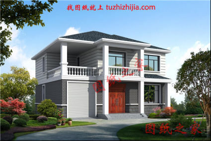 新中式農(nóng)村自建二層別墅設(shè)計(jì)圖紙，這樣建的房子老人孩子都喜歡