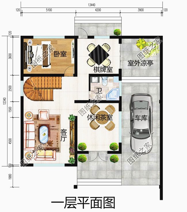農村二層樓簡單大氣圖紙，讓城里人羨慕吧