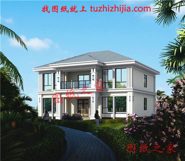 農村二層樓簡單大氣圖紙，讓城里人羨慕吧