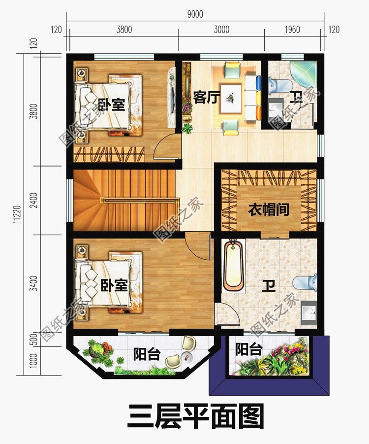 最好看的農(nóng)村5款三層樓房設(shè)計(jì)圖，蓋好驚艷全村
