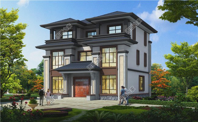 最好看的農(nóng)村5款三層樓房設(shè)計(jì)圖，蓋好驚艷全村