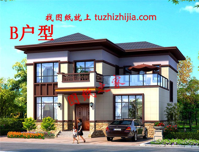 農村12米×10米二層自建房設計圖，擁有一棟你真牛