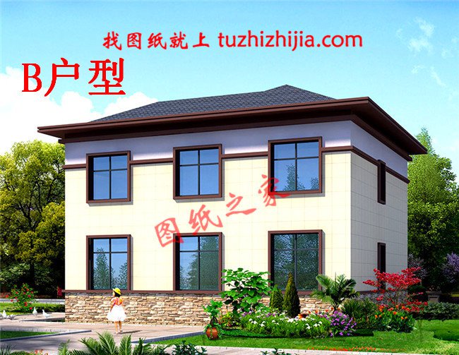 農村12米×10米二層自建房設計圖，擁有一棟你真牛