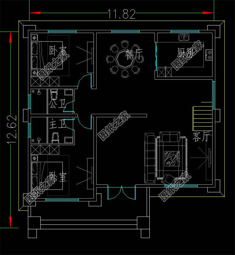 簡單大氣三層別墅設計圖，看完我也想回家建房