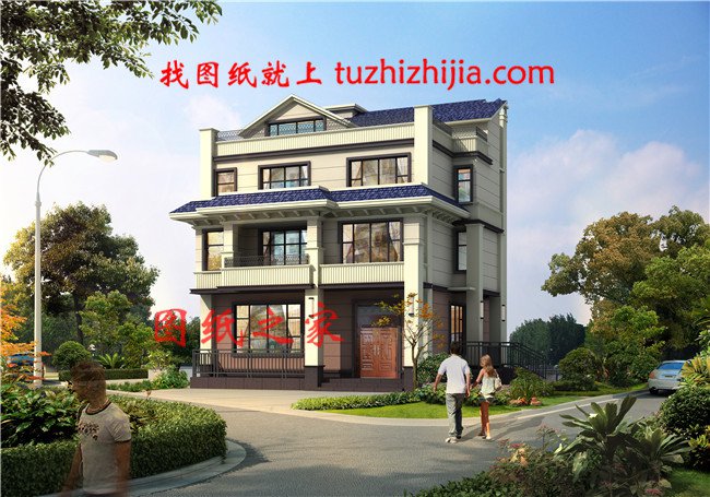 農(nóng)村簡單三層半自建房效果圖，看過的都說驚艷