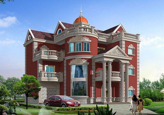 農(nóng)村簡單三層半自建房效果圖，看過的都說驚艷