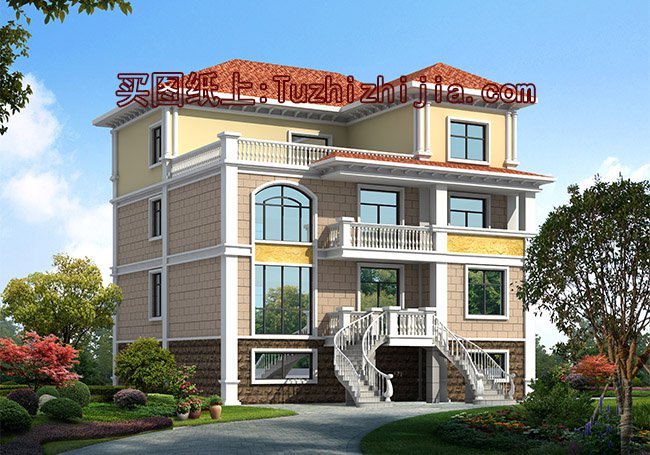 農(nóng)村簡單三層半自建房效果圖，看過的都說驚艷