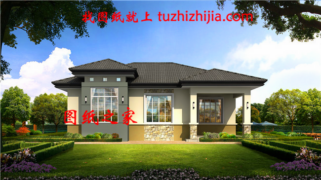 120平三房一廳圖，造價僅10萬，讓城里人羨慕吧！