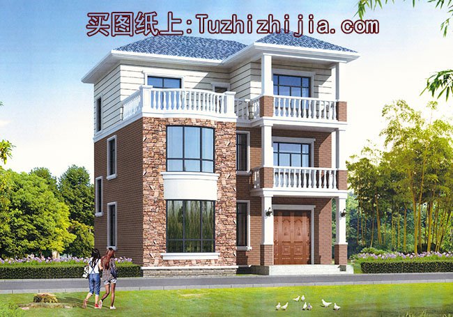 農村9米*9米建房圖，5套小戶型別墅超好看！