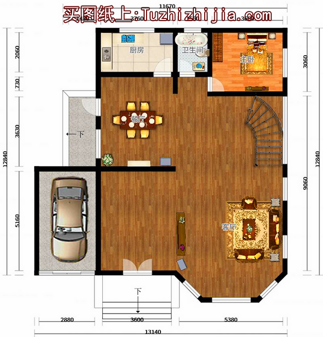 獨棟三層別墅，三代也不過時，讓城里人羨慕吧!