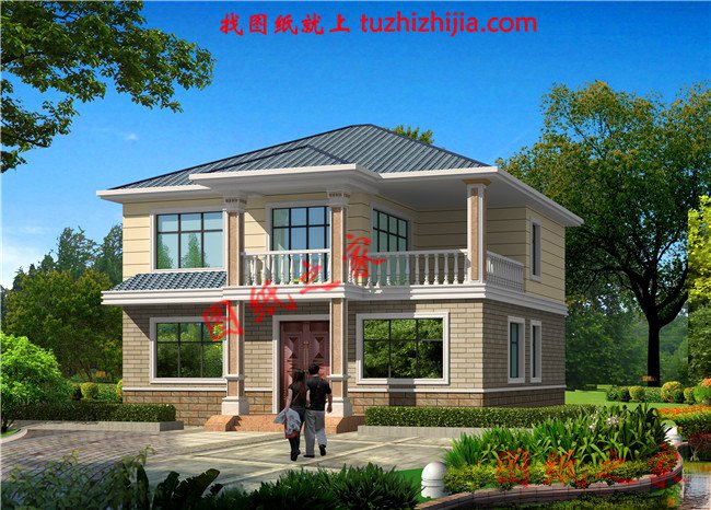 鄰居看了都說好的4款磚混二層別墅圖，看看哪個最漂亮