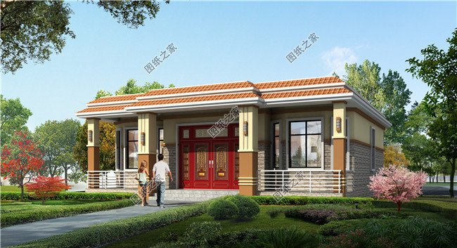 12米×10米農(nóng)村自建房平面圖，保證讓你眼前一亮