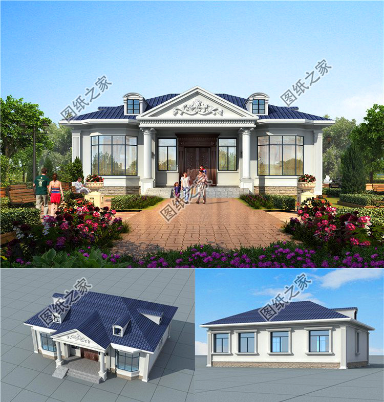 農村四室一廳的平房圖，8萬就能建起，讓你在村里脫穎而出