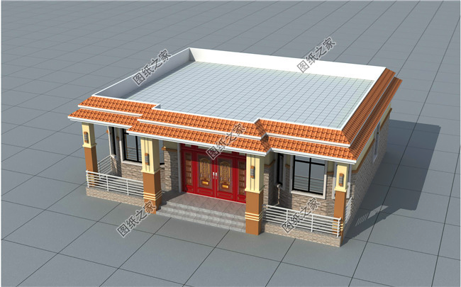 現(xiàn)代農(nóng)村一層平房圖片，簡(jiǎn)單漂亮，保證讓你眼前一亮