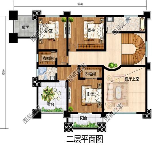 3套三層別墅大戶型方案，有效果圖和平面圖，過完年就建