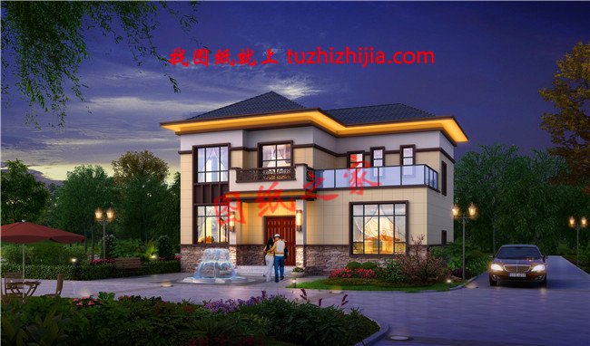 6套農村20萬元二層小樓圖，這樣的房子蓋起來那是相當有面子的