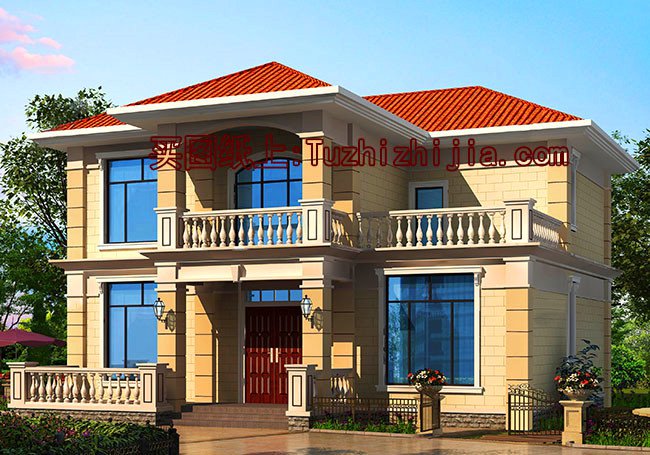 6套農村20萬元二層小樓圖，這樣的房子蓋起來那是相當有面子的