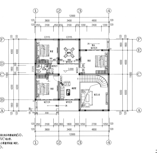 推薦農村自建房12×12米設計圖紙，什么風格都有，圖紙趕緊收藏起來