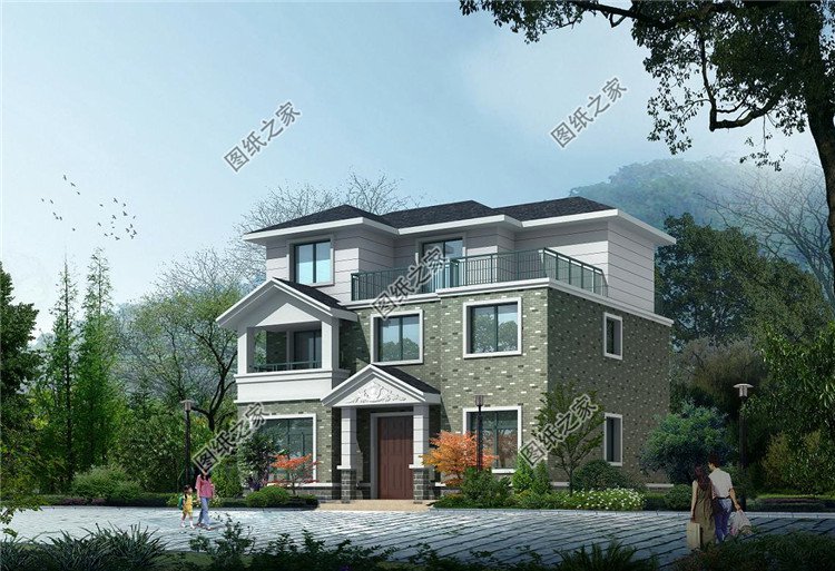 農村20萬元三層小樓效果圖，同學看了都羨慕