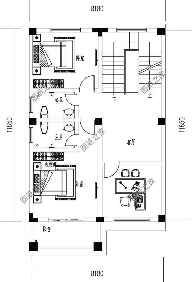 農村90平方正戶型圖，讓人一見傾心