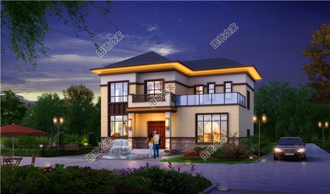 農(nóng)村120平方二層樓房設(shè)計(jì)圖，施工簡(jiǎn)單，用來養(yǎng)老最合適