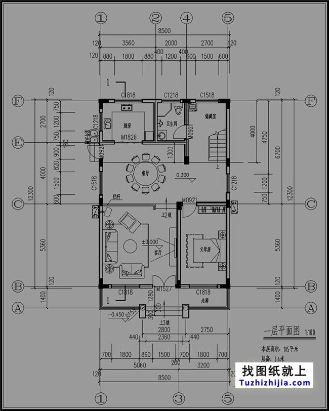 8*12自建房設計圖，外觀洋氣，簡單實用
