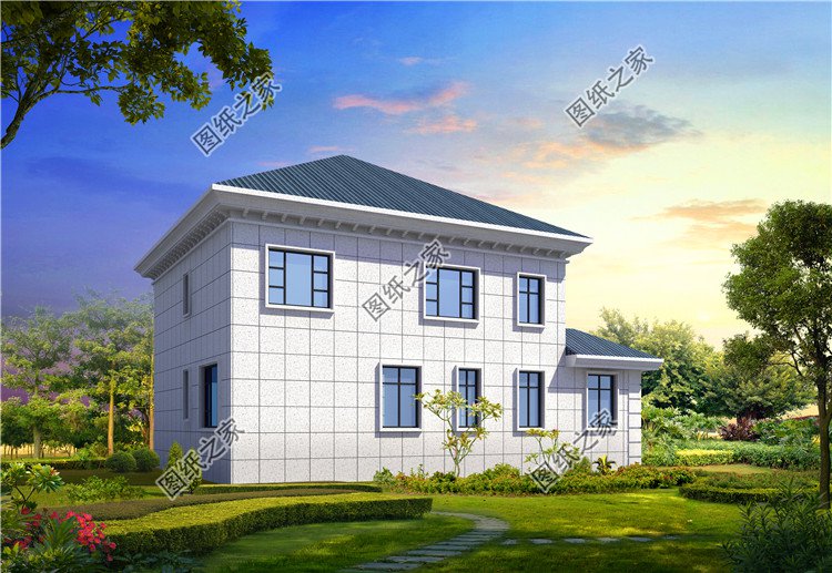 農(nóng)村自建二層樓圖，新穎大氣，你想要的樣子都有