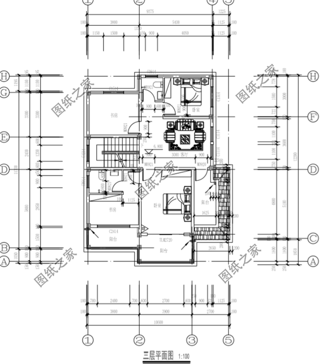 農村10x12米三層自建房設計圖給你備好了，是土豪的點進來