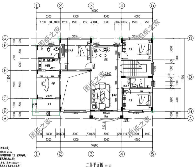 4套高顏值別墅效果圖帶戶型圖，美觀實用，百看不厭