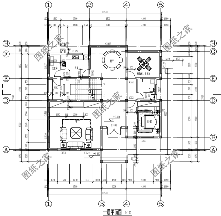 4套高顏值別墅效果圖帶戶型圖，美觀實用，百看不厭