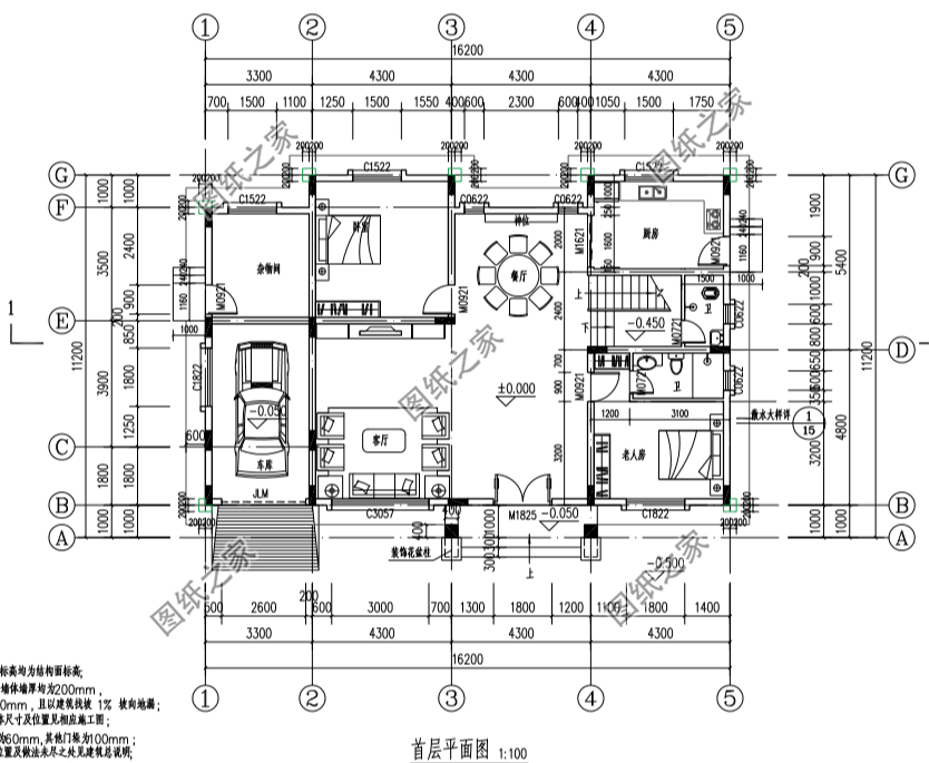4套高顏值別墅效果圖帶戶型圖，美觀實用，百看不厭