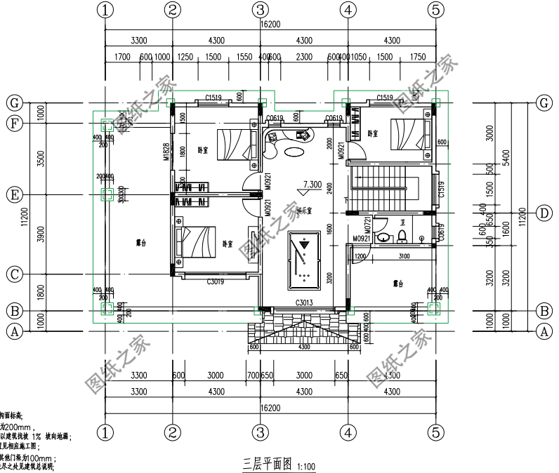 4套高顏值別墅效果圖帶戶型圖，美觀實用，百看不厭