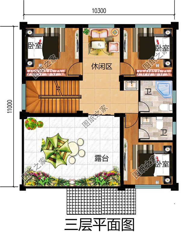 4套三層帶陽臺別墅設計圖，準備建房的朋友可千萬別錯過