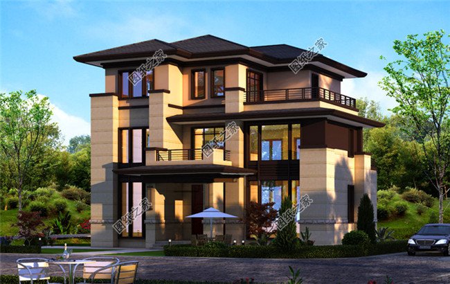 4套三層帶陽臺別墅設計圖，準備建房的朋友可千萬別錯過