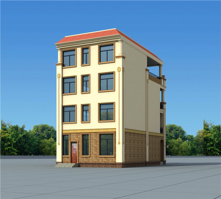 南方農村三層半房屋圖，外觀時尚大氣，這才是五年內最好的投資