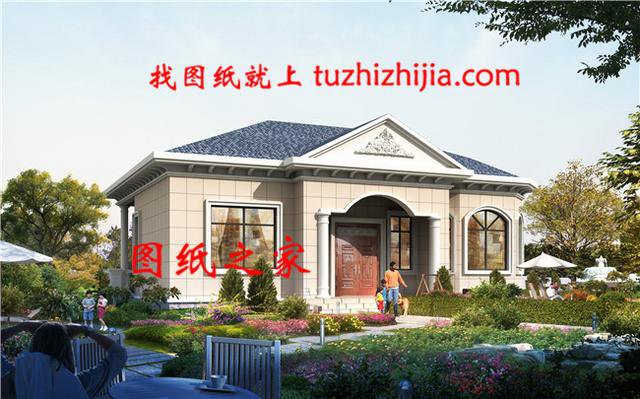 農村自建房設計圖一層10萬，給父母建養老房首選，好看不貴