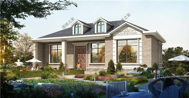 農村自建房設計圖一層10萬，給父母建養老房首選，好看不貴