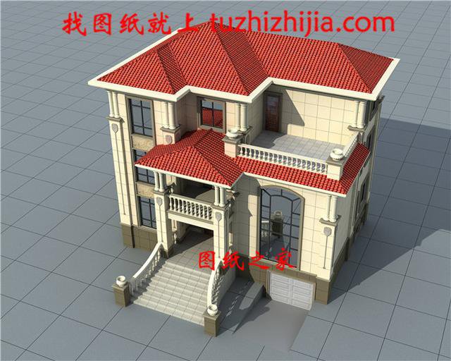 簡單大氣農村三間三層樓房圖片，戶型合理，看的我都想回家建房了